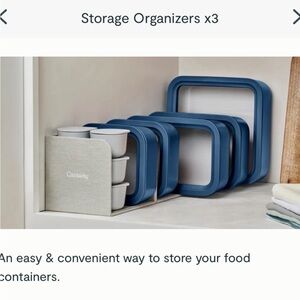 Caraway Food Storage Set Tupperware Meal Prep Organizer
